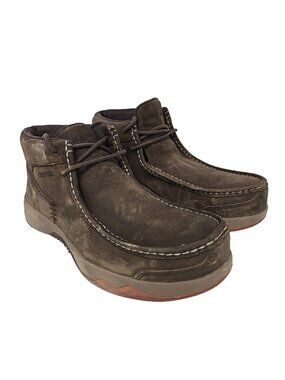 Cody James Men's Low Cut Casual Driver Work Boots Composite Toe Brown Size 9D